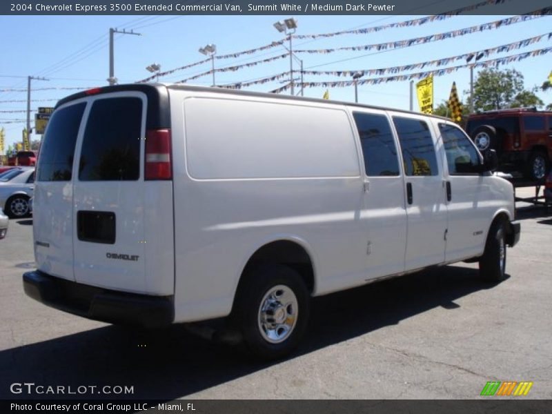 Summit White / Medium Dark Pewter 2004 Chevrolet Express 3500 Extended Commercial Van