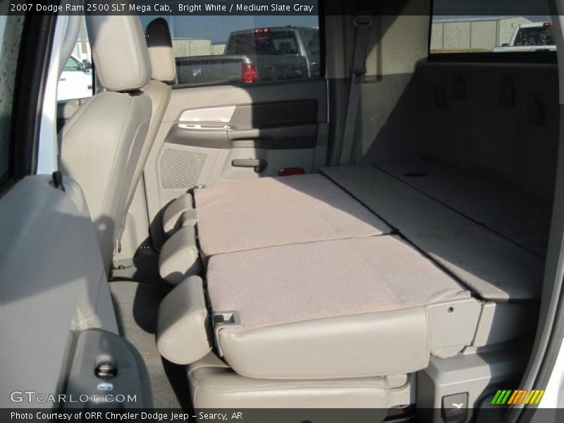 Bright White / Medium Slate Gray 2007 Dodge Ram 2500 SLT Mega Cab