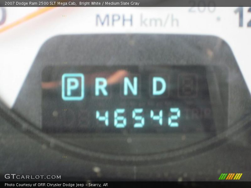 Bright White / Medium Slate Gray 2007 Dodge Ram 2500 SLT Mega Cab