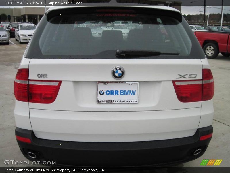 Alpine White / Black 2010 BMW X5 xDrive30i