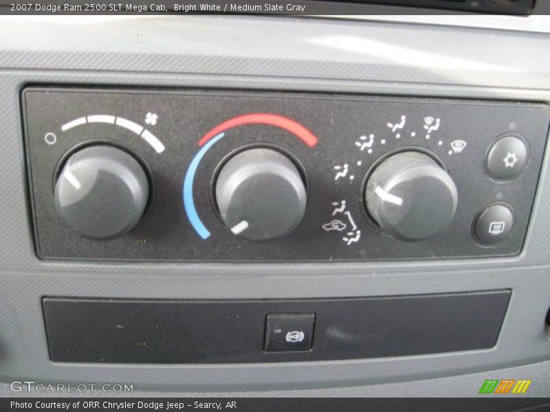 Bright White / Medium Slate Gray 2007 Dodge Ram 2500 SLT Mega Cab