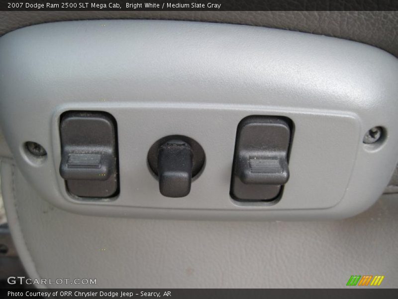 Bright White / Medium Slate Gray 2007 Dodge Ram 2500 SLT Mega Cab