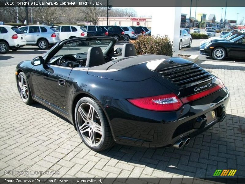 Black / Black 2010 Porsche 911 Carrera 4S Cabriolet