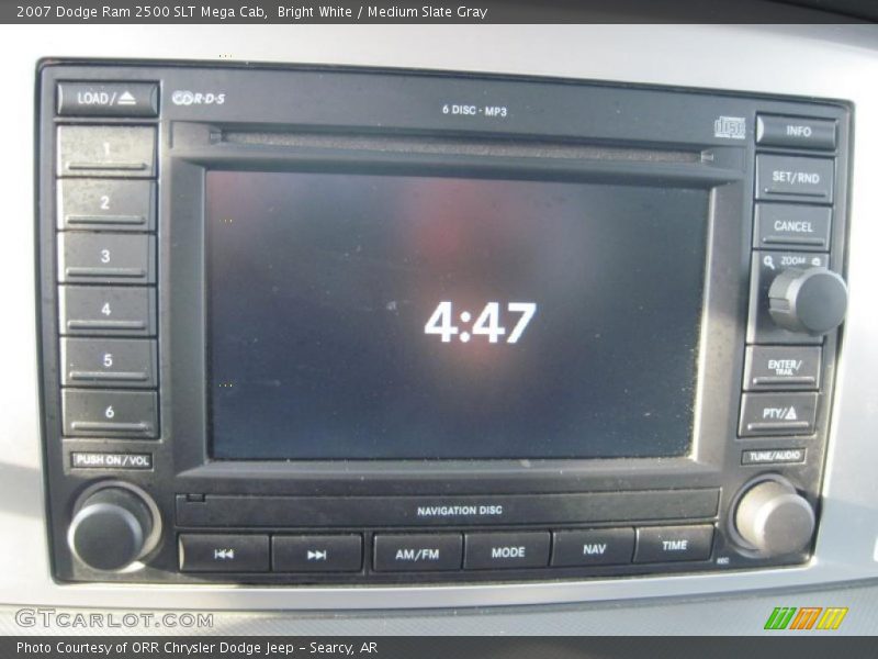 Bright White / Medium Slate Gray 2007 Dodge Ram 2500 SLT Mega Cab