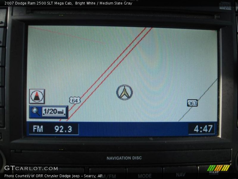 Bright White / Medium Slate Gray 2007 Dodge Ram 2500 SLT Mega Cab