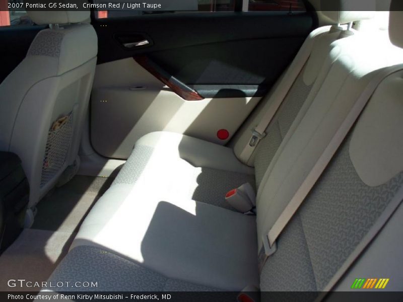 Crimson Red / Light Taupe 2007 Pontiac G6 Sedan