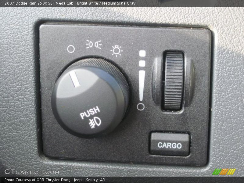 Bright White / Medium Slate Gray 2007 Dodge Ram 2500 SLT Mega Cab