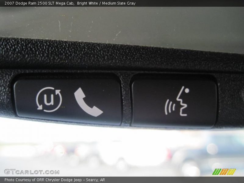 Bright White / Medium Slate Gray 2007 Dodge Ram 2500 SLT Mega Cab