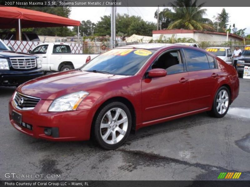 Sonoma Sunset Metallic / Charcoal 2007 Nissan Maxima 3.5 SE