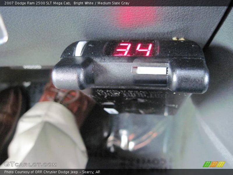 Bright White / Medium Slate Gray 2007 Dodge Ram 2500 SLT Mega Cab