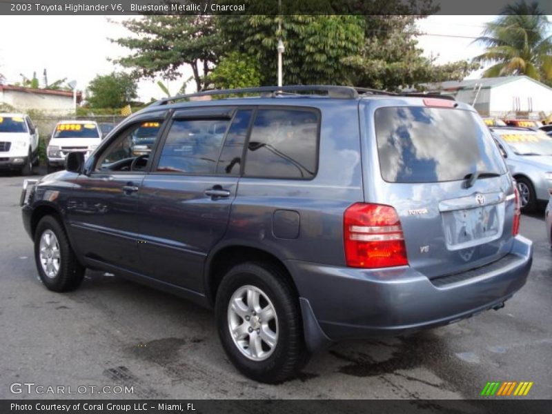 Bluestone Metallic / Charcoal 2003 Toyota Highlander V6
