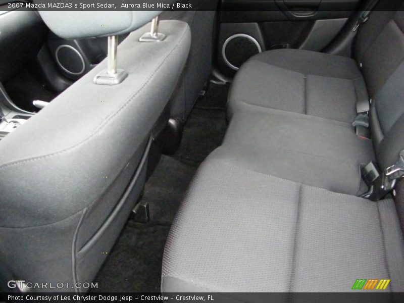 Aurora Blue Mica / Black 2007 Mazda MAZDA3 s Sport Sedan