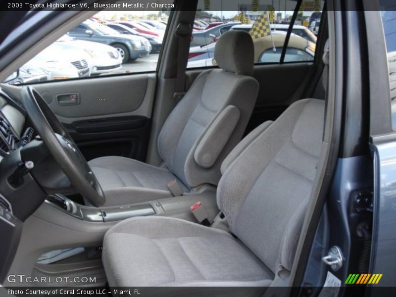 Bluestone Metallic / Charcoal 2003 Toyota Highlander V6