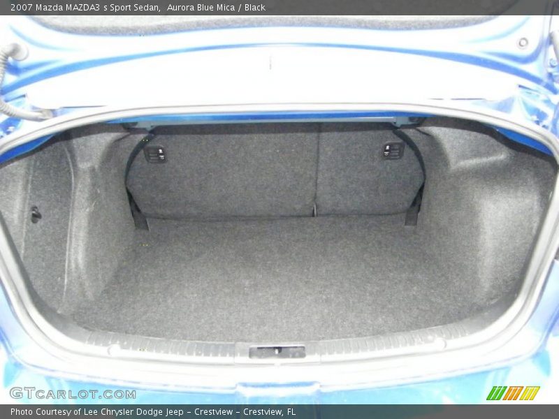 Aurora Blue Mica / Black 2007 Mazda MAZDA3 s Sport Sedan