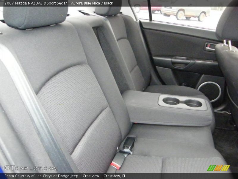 Aurora Blue Mica / Black 2007 Mazda MAZDA3 s Sport Sedan
