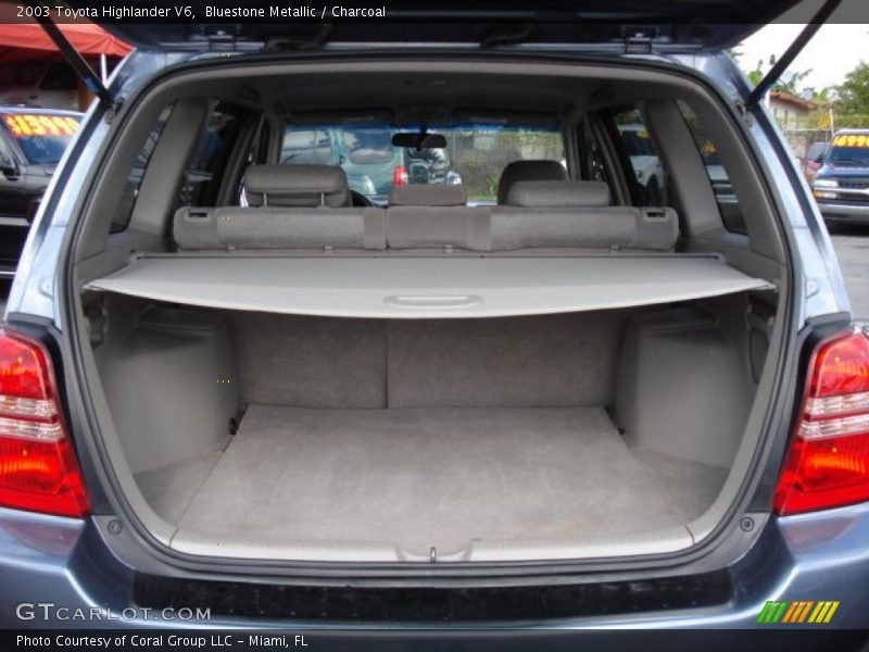 Bluestone Metallic / Charcoal 2003 Toyota Highlander V6
