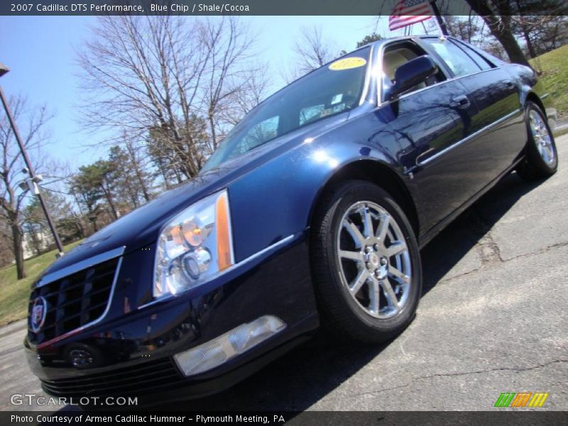 Blue Chip / Shale/Cocoa 2007 Cadillac DTS Performance