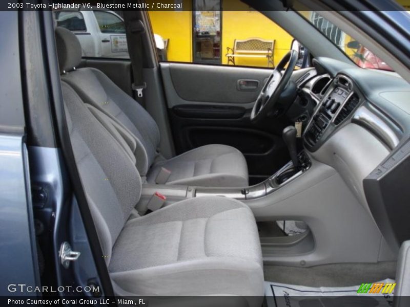 Bluestone Metallic / Charcoal 2003 Toyota Highlander V6
