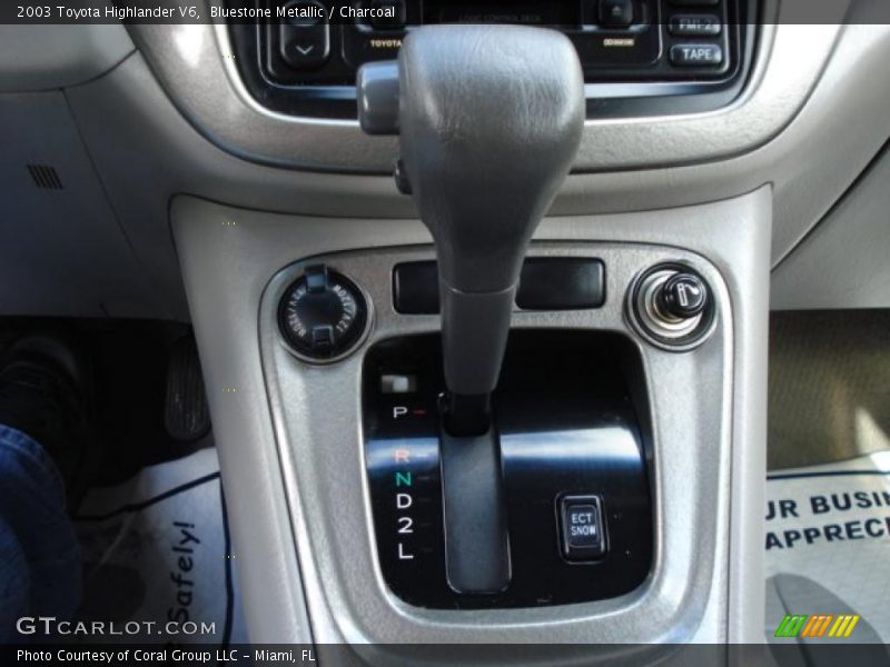 Bluestone Metallic / Charcoal 2003 Toyota Highlander V6