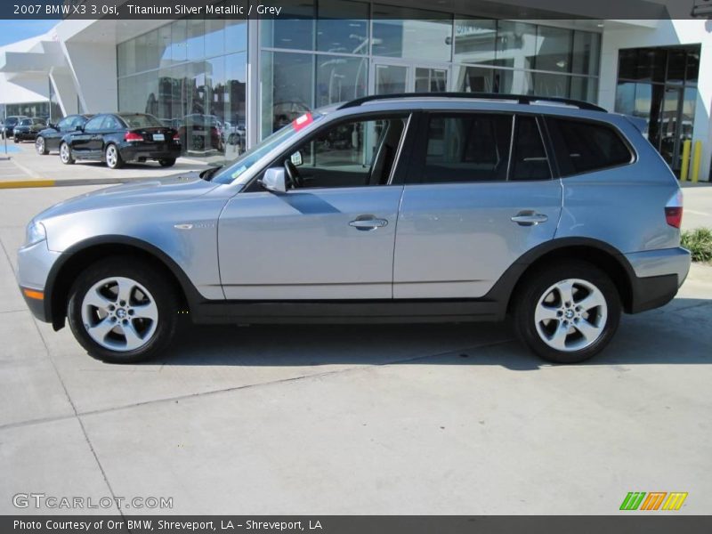 Titanium Silver Metallic / Grey 2007 BMW X3 3.0si
