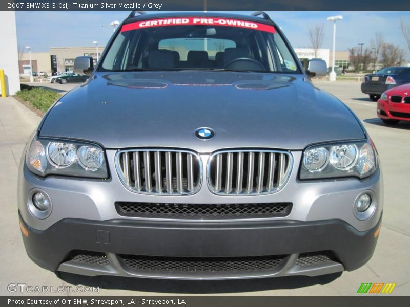 Titanium Silver Metallic / Grey 2007 BMW X3 3.0si
