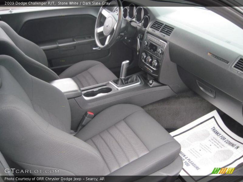Stone White / Dark Slate Gray 2009 Dodge Challenger R/T