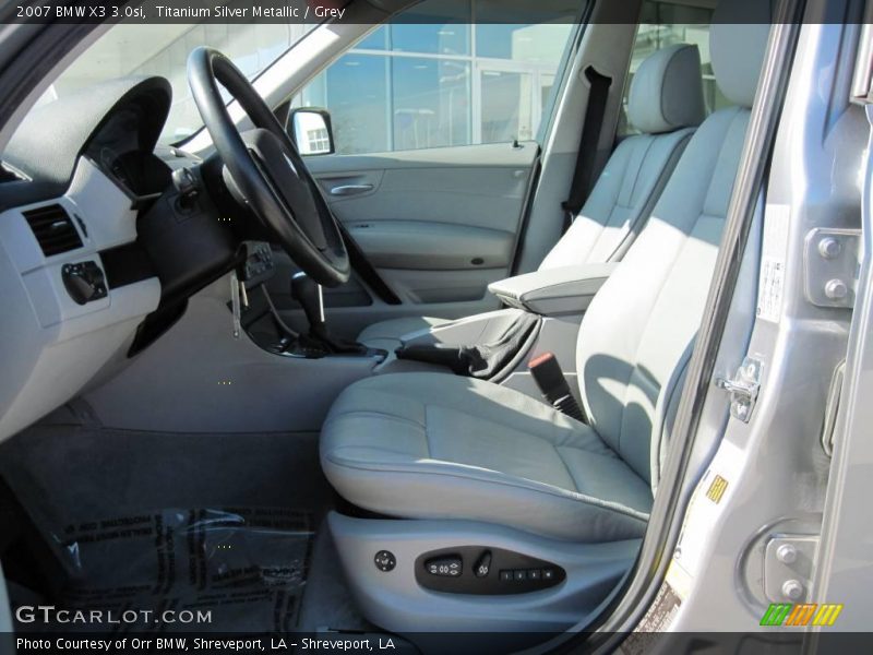 Titanium Silver Metallic / Grey 2007 BMW X3 3.0si