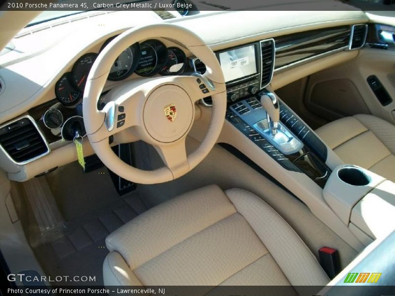 Carbon Grey Metallic / Luxor Beige 2010 Porsche Panamera 4S