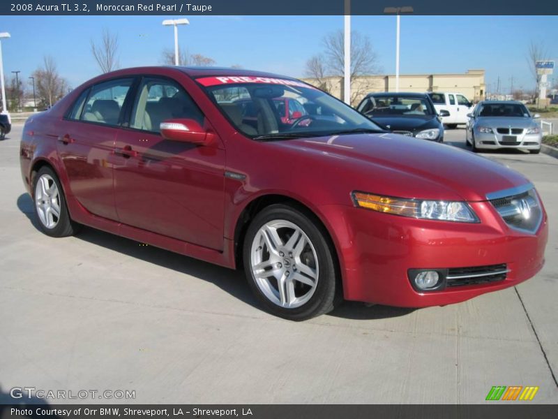 Moroccan Red Pearl / Taupe 2008 Acura TL 3.2