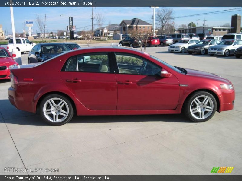 Moroccan Red Pearl / Taupe 2008 Acura TL 3.2