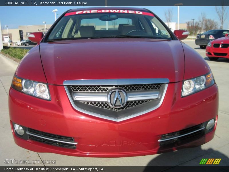 Moroccan Red Pearl / Taupe 2008 Acura TL 3.2