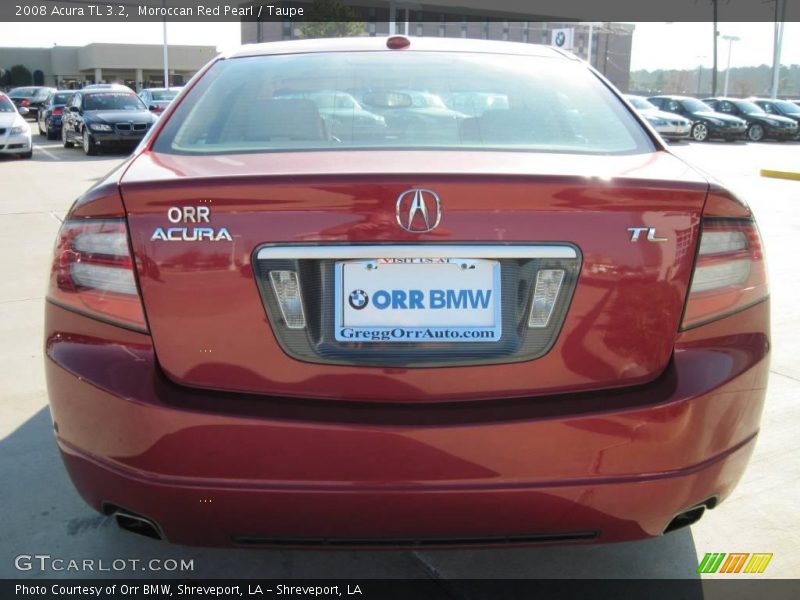 Moroccan Red Pearl / Taupe 2008 Acura TL 3.2