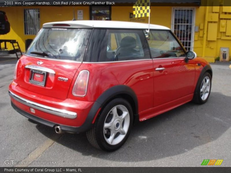 Chili Red / Space Grey/Panther Black 2003 Mini Cooper Hardtop