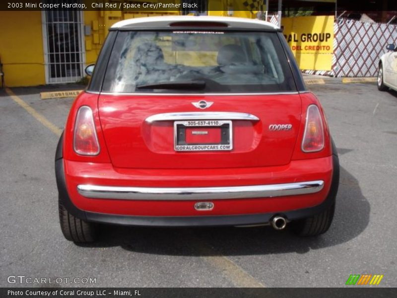 Chili Red / Space Grey/Panther Black 2003 Mini Cooper Hardtop