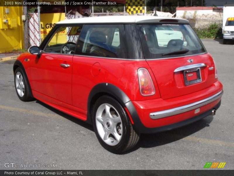 Chili Red / Space Grey/Panther Black 2003 Mini Cooper Hardtop