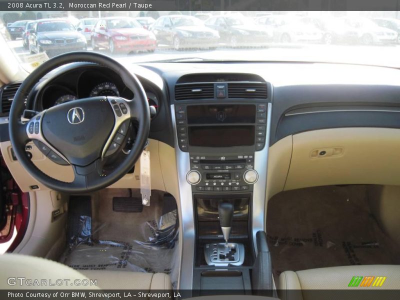 Moroccan Red Pearl / Taupe 2008 Acura TL 3.2
