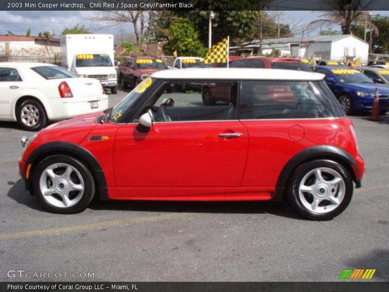 Chili Red / Space Grey/Panther Black 2003 Mini Cooper Hardtop