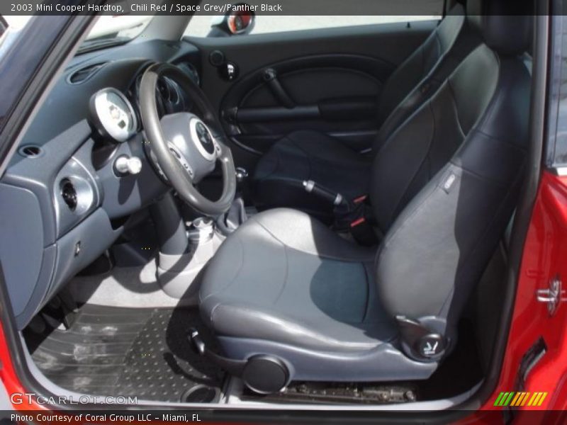 Chili Red / Space Grey/Panther Black 2003 Mini Cooper Hardtop