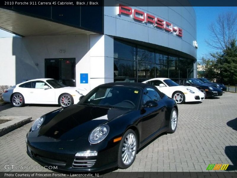 Black / Black 2010 Porsche 911 Carrera 4S Cabriolet