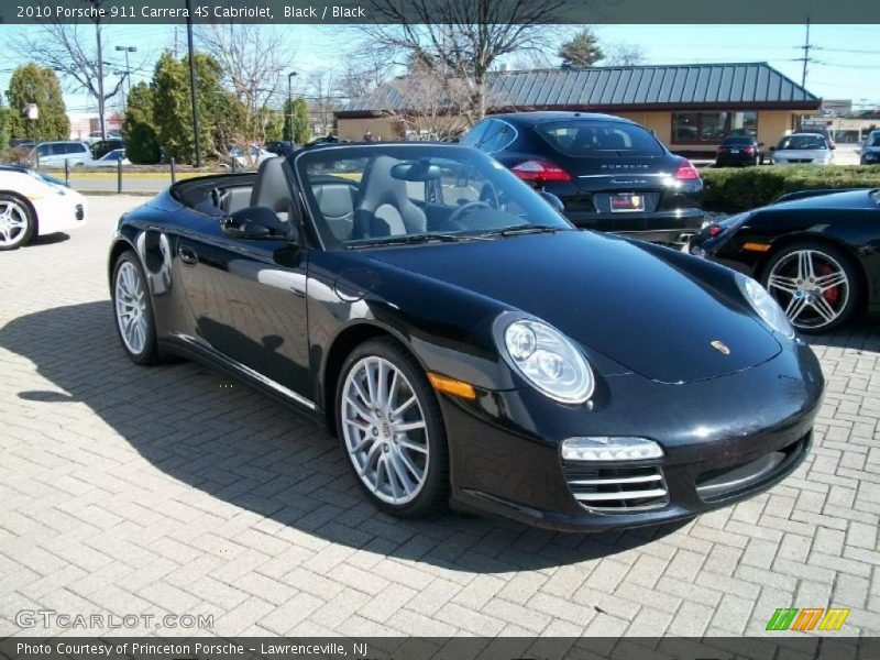 Black / Black 2010 Porsche 911 Carrera 4S Cabriolet