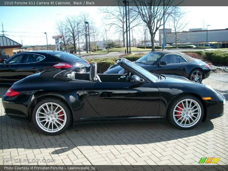 Black / Black 2010 Porsche 911 Carrera 4S Cabriolet