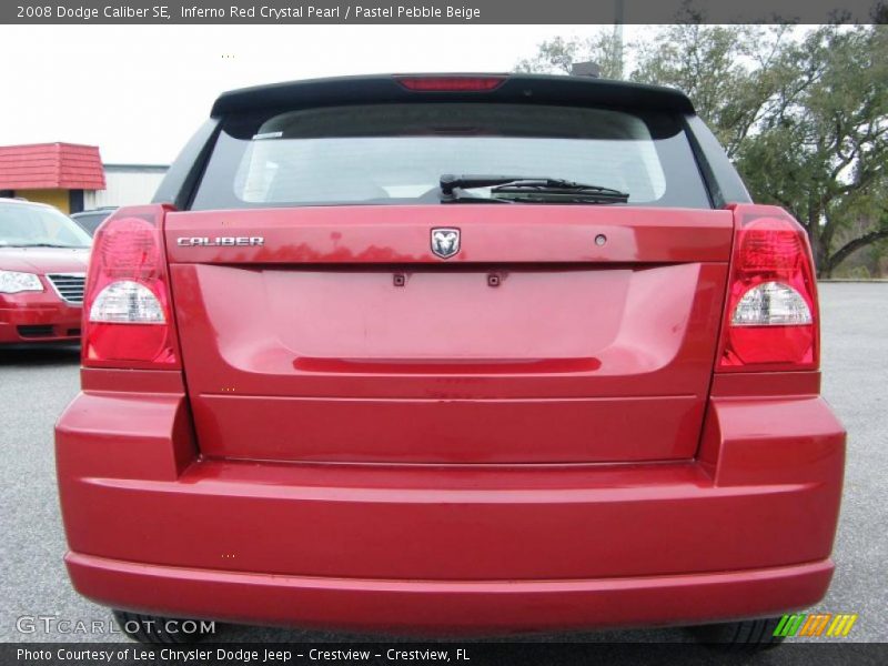 Inferno Red Crystal Pearl / Pastel Pebble Beige 2008 Dodge Caliber SE