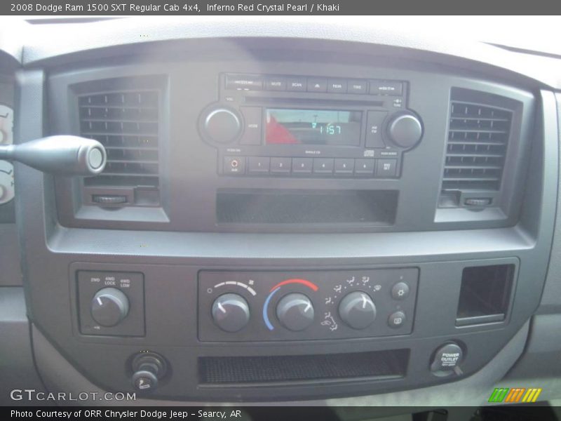 Inferno Red Crystal Pearl / Khaki 2008 Dodge Ram 1500 SXT Regular Cab 4x4