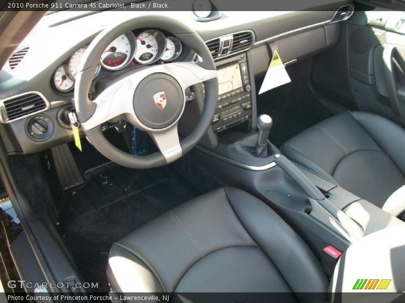 Black / Black 2010 Porsche 911 Carrera 4S Cabriolet