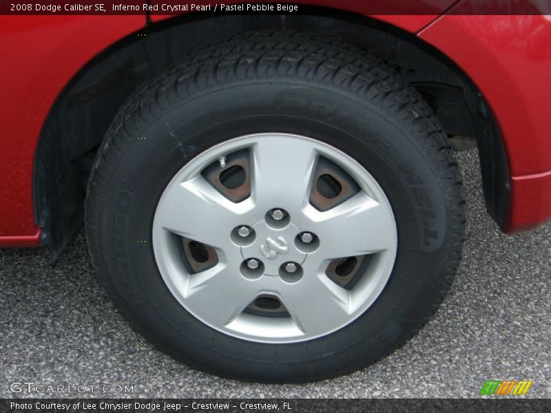Inferno Red Crystal Pearl / Pastel Pebble Beige 2008 Dodge Caliber SE