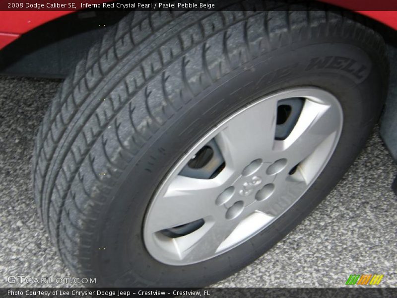 Inferno Red Crystal Pearl / Pastel Pebble Beige 2008 Dodge Caliber SE