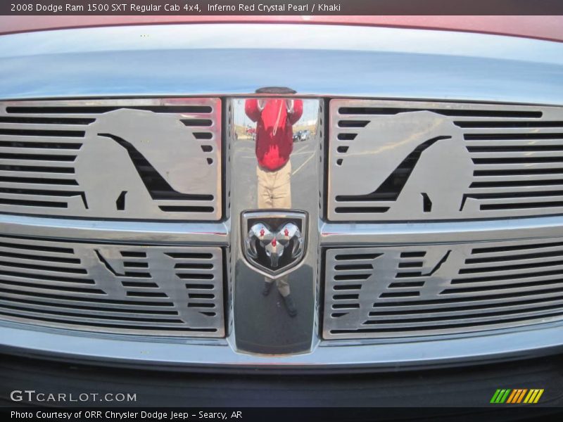 Inferno Red Crystal Pearl / Khaki 2008 Dodge Ram 1500 SXT Regular Cab 4x4