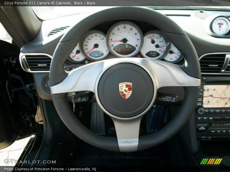 Black / Black 2010 Porsche 911 Carrera 4S Cabriolet