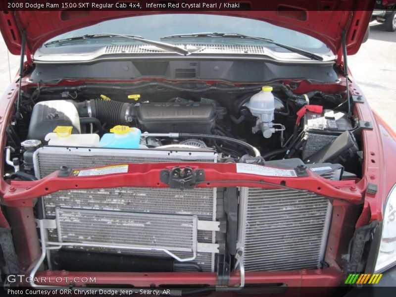 Inferno Red Crystal Pearl / Khaki 2008 Dodge Ram 1500 SXT Regular Cab 4x4