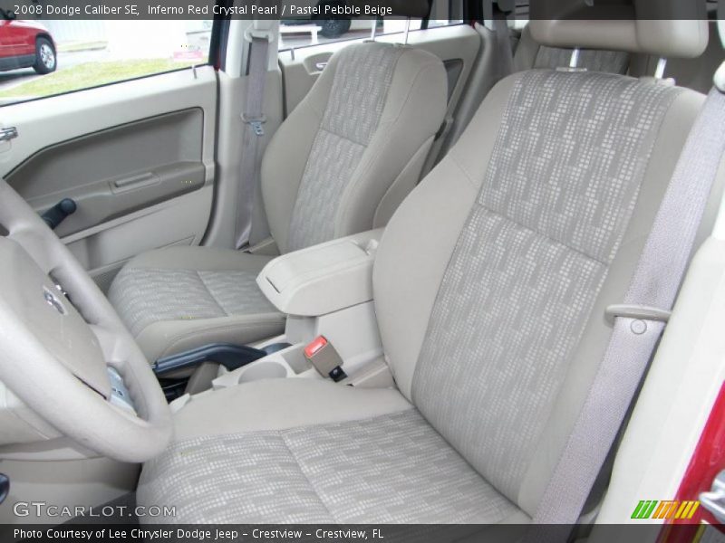 Inferno Red Crystal Pearl / Pastel Pebble Beige 2008 Dodge Caliber SE